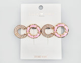 Fashion Rhinestone Chain Design Brooch #MBR1096 - Multiple Colors (PC)