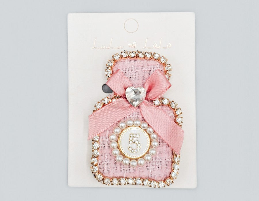 Fashion Pearl No. 5 Bow Brooch #MBR1111 - Multiple Colors (PC)