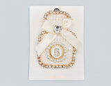 Fashion Pearl No. 5 Bow Brooch #MBR1111 - Multiple Colors (PC)