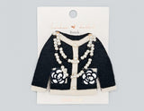 Fashion Cardigan Pearl Brooch #MBR1113 - Multiple Colors (PC)