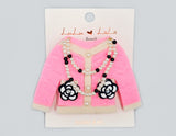 Fashion Cardigan Pearl Brooch #MBR1113 - Multiple Colors (PC)