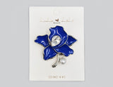 Fashion Floral Pearl & Gem Brooch #MBR1118 - Multiple Colors (PC)