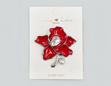 Fashion Floral Pearl & Gem Brooch #MBR1118 - Multiple Colors (PC)