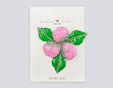 Fashion Rose Flower Brooch #MBR1122 - Multiple Colors (PC)
