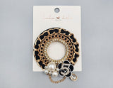 Fashion Chain Floral Pearl Brooch #MBR1127 - Multiple Colors (PC)