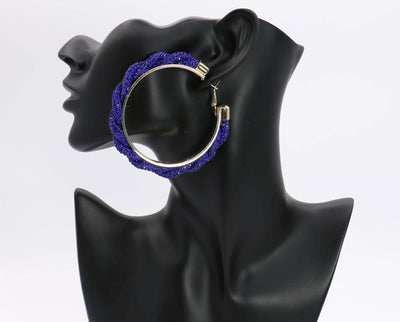 Twisted Hoop Earrings #ME04 - Multiple Colors (PC)