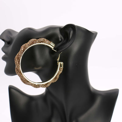 Twisted Hoop Earrings #ME04 - Multiple Colors (PC)