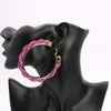 Twisted Hoop Earrings #ME04 - Multiple Colors (PC)