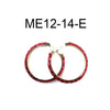 Stone Hoop Earring 55mm #ME12 - Multiple Colors (PC)