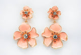 Fashion Floral Drop Earrings #ME1820 - Multiple Colors (PC)