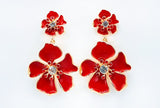 Fashion Floral Drop Earrings #ME1820 - Multiple Colors (PC)