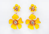 Fashion Floral Drop Earrings #ME1820 - Multiple Colors (PC)