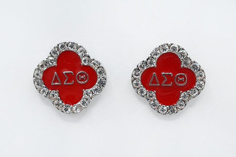 Fashion Sorority Clover Earrings #ME2114 - Multiple Colors (PC)