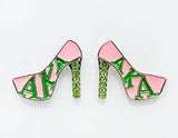 Fashion Sorority High Heel Earrings #ME2132 - Multiple Colors (PC)