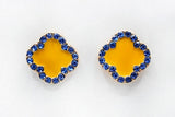 Fashion Epoxy Clover Earrings #ME2231 - Multiple Colors (PC)