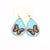 Fashion Butterfly Earrings #ME553TQM - Turquoise (PC)