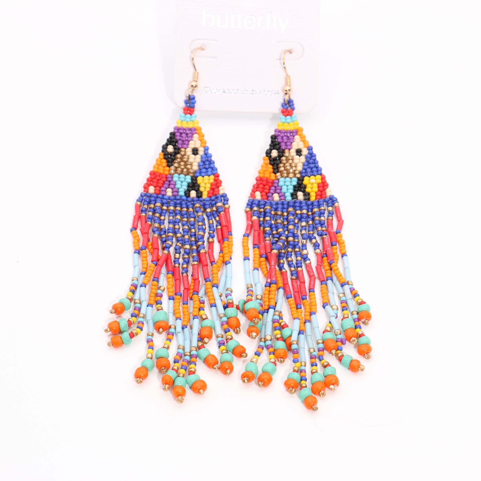 Fashion Beaded Earrings #ME68MT - Multicolor (PC)