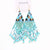 Fashion Beaded Earrings #ME68TQ - Turquoise (PC)