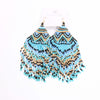 Fashion Beaded Earrings #ME69MTI - Turquoise (PC)