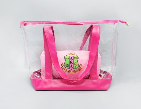 Fashion Sorority Large Clear Tote Bag #MFB1047 - Multiple Colors (PC)