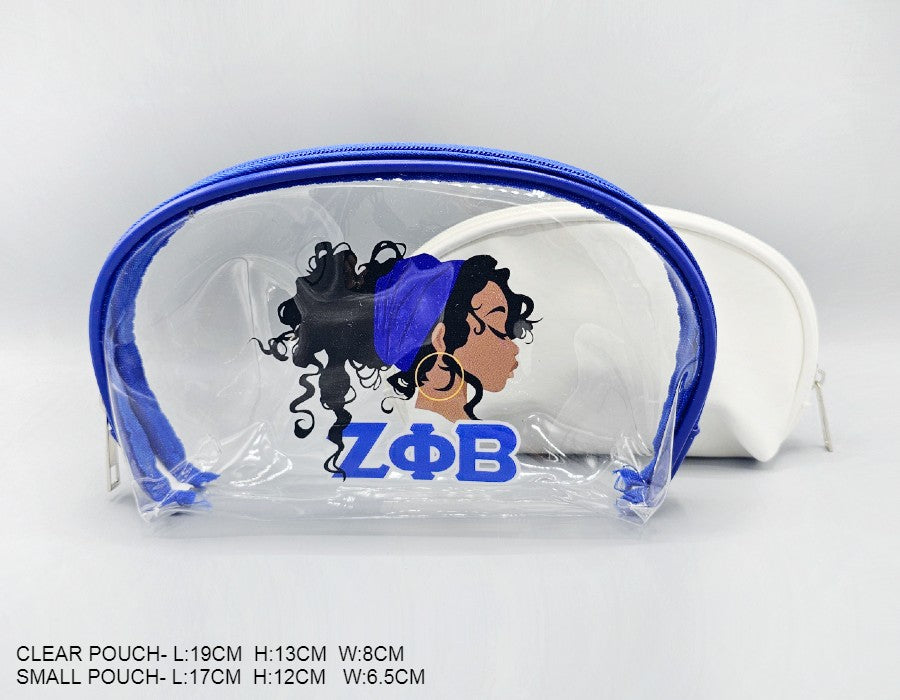 Fashion Cosmetic Pouch W/Graphic Print #MFB1049 - Multiple Colors (PC)