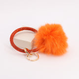 Pom Pom Keychain With Rhinestone Bracelet #MKH01 - Multiple Colors (PC)