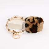 Pom Pom Keychain With Bead Bracelet #MKH02 - Multiple Colors (PC)