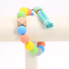 Ball Bracelet & Tassel Keychain #MKH45 - Multiple Colors (PC)