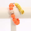 Ball Bracelet & Tassel Keychain #MKH45 - Multiple Colors (PC)