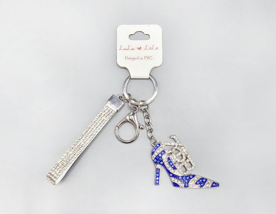 Fashion Rhinestone Heel Keychain #MKY1677 - Multiple Colors (PC)