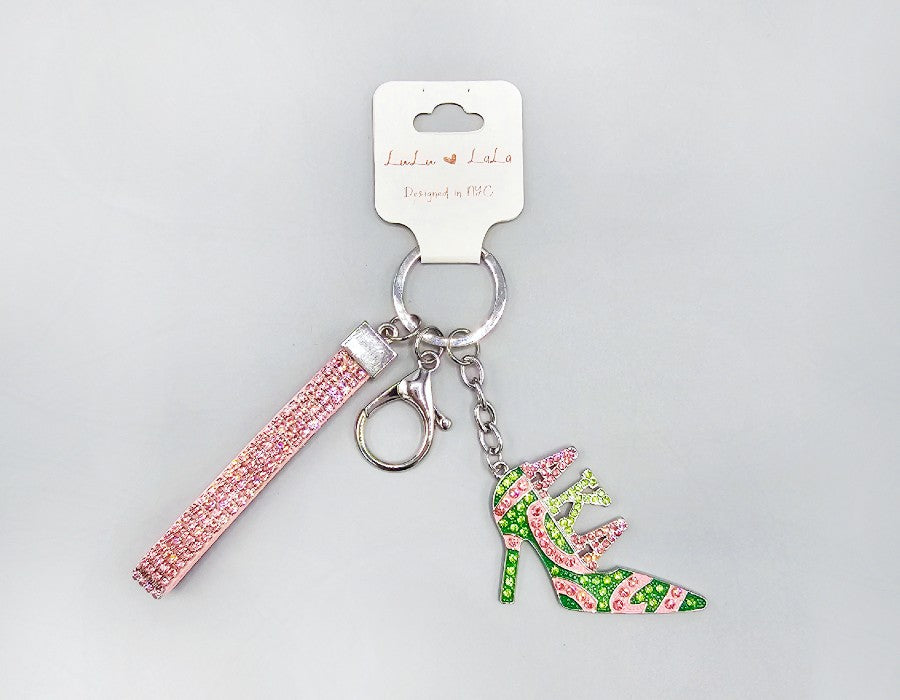 Fashion Rhinestone Heel Keychain #MKY1677 - Multiple Colors (PC)