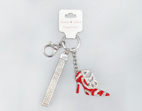 Fashion Rhinestone Heel Keychain #MKY1677 - Multiple Colors (PC)