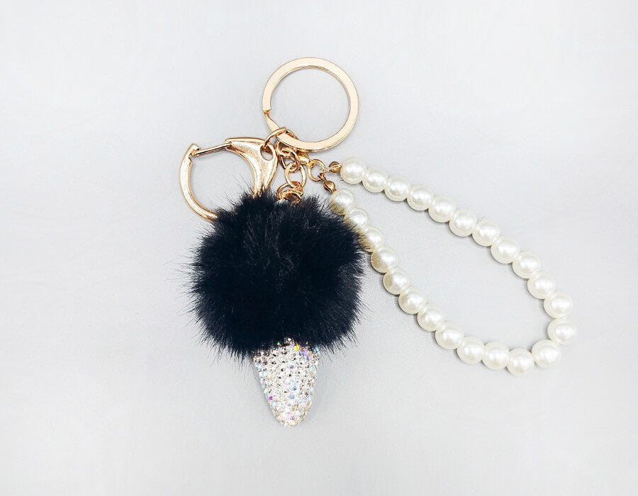 Fashion Fur Keychain Accessory #MKY1700 - Multiple Colors (PC)