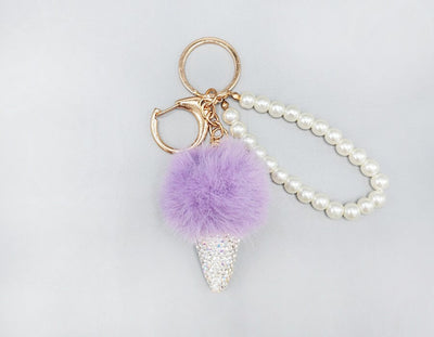 Fashion Fur Keychain Accessory #MKY1700 - Multiple Colors (PC)