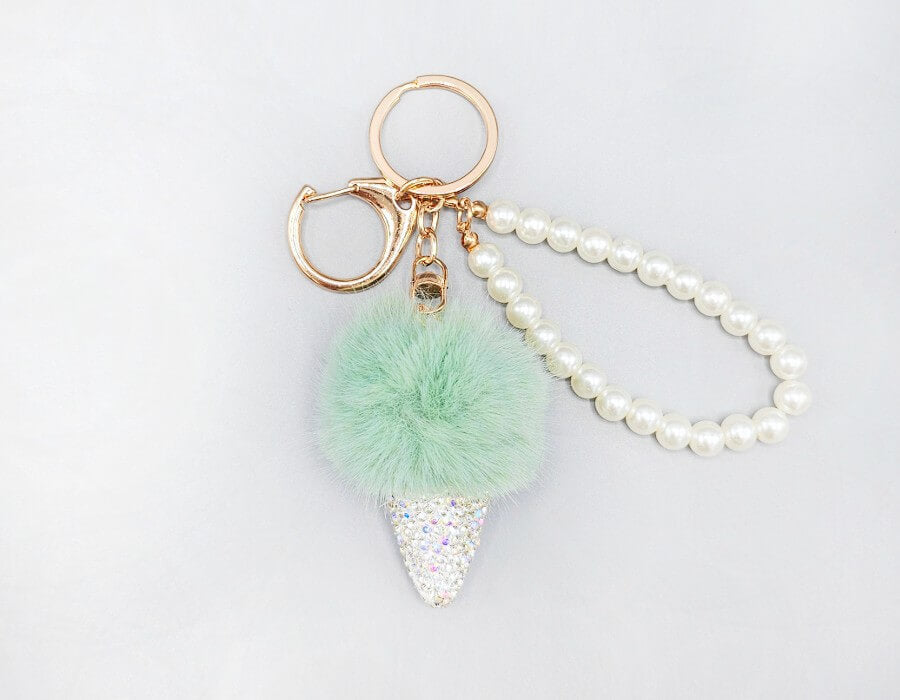 Fashion Fur Keychain Accessory #MKY1700 - Multiple Colors (PC)