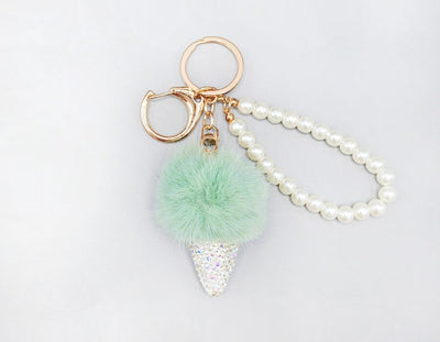 Fashion Fur Keychain Accessory #MKY1700 - Multiple Colors (PC)