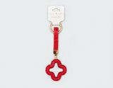 Fashion Rhinestone Clover Keychain #MKY1717 - Multiple Colors (PC)