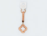 Fashion Rhinestone Clover Keychain #MKY1717 - Multiple Colors (PC)