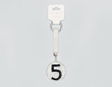 Fashion Rhinestone "5" Keychain #MKY1720 - Multiple Colors (PC)