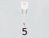 Fashion Rhinestone "5" Keychain #MKY1720 - Multiple Colors (PC)