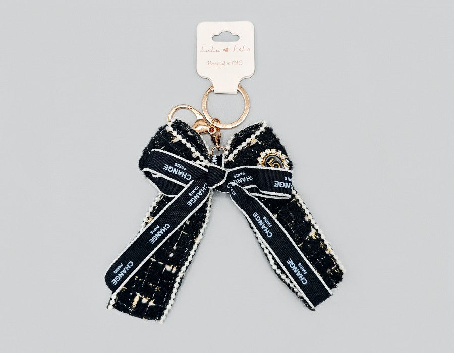 Fashion Hair Bow Keychain Accessory #MKY1725 - Multiple Colors (PC)