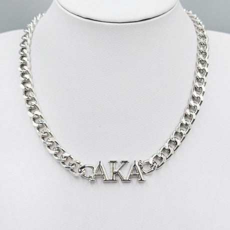 Fashion Sorority Chain Necklace #MN1682 - Multiple Colors (PC)