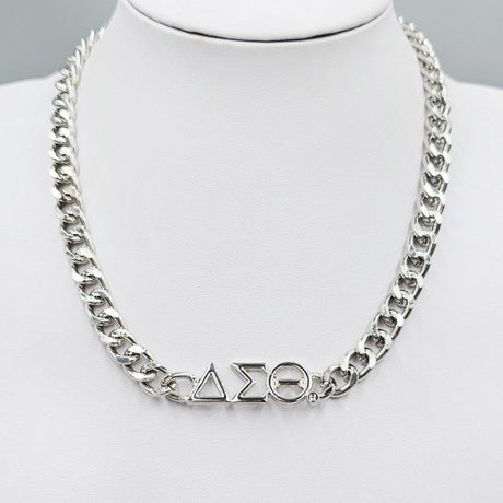 Fashion Sorority Chain Necklace #MN1683 - Multiple Colors (PC)