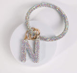Fashion Wristlet Initial Keychain (PC)