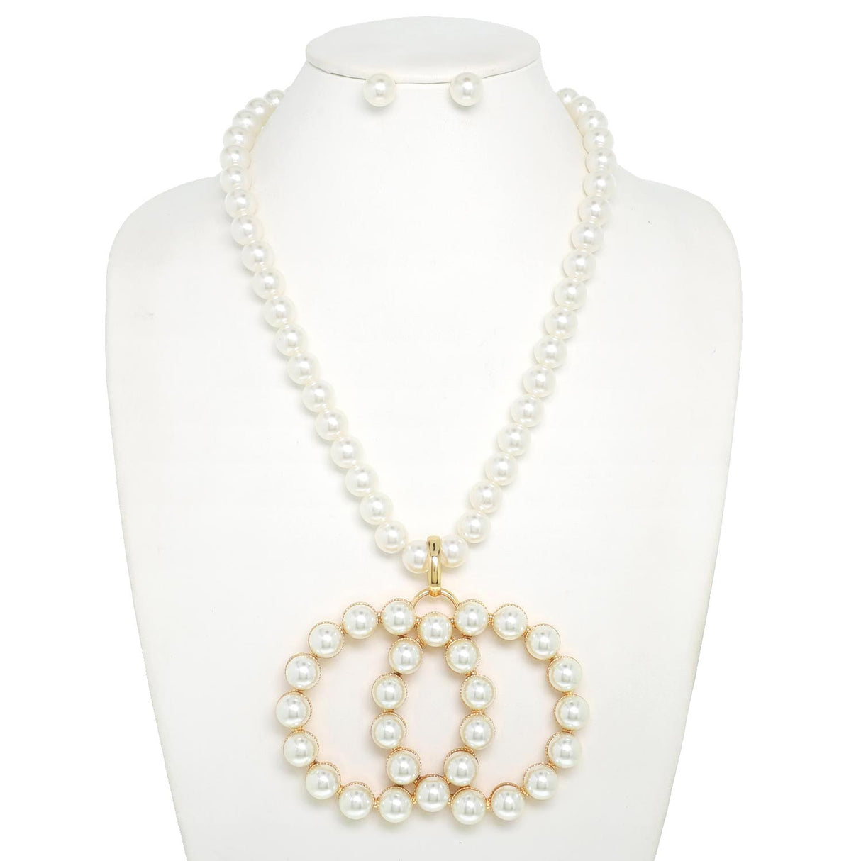 Fashion Pearl Beaded Necklace Set #NPY154 - Multiple Colors (PC)