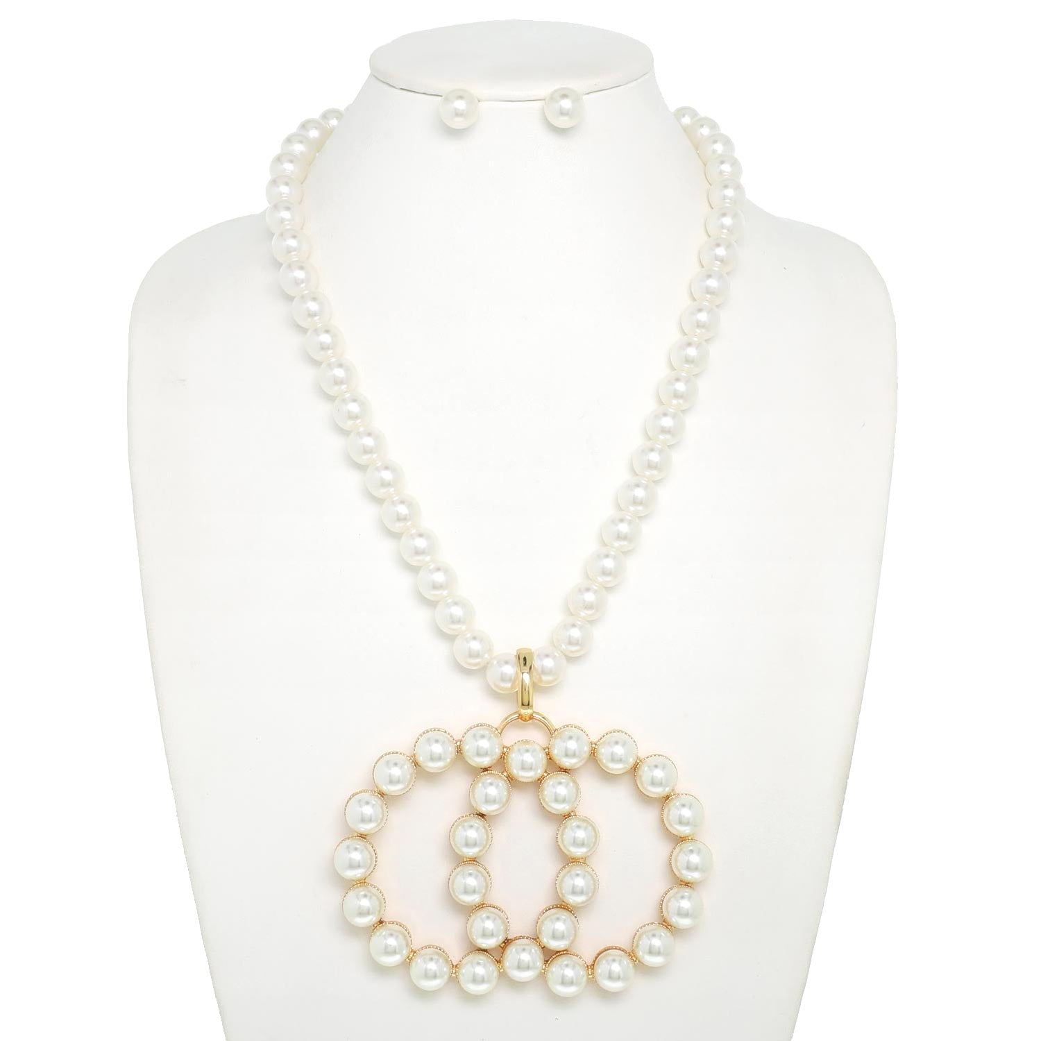 Fashion Pearl Beaded Necklace Set #NPY154 - Multiple Colors (PC)