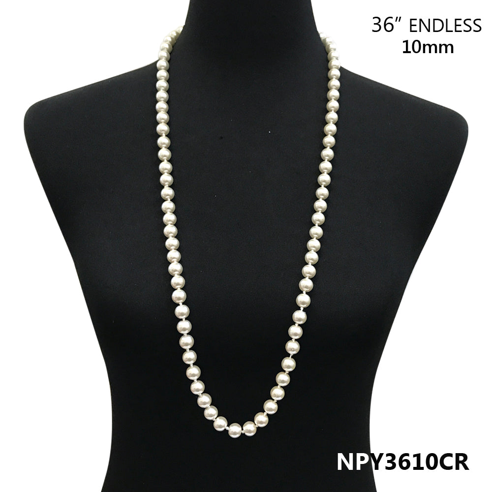Fashion Pearl Necklace #NPY3610 - Multiple Colors (PC)
