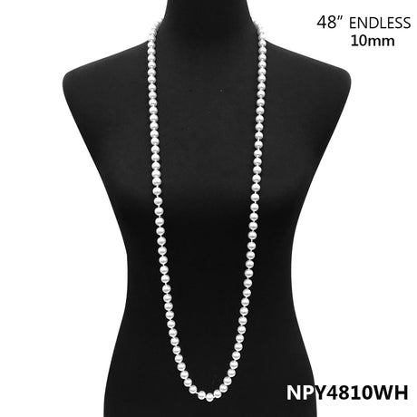 Fashion Pearl Necklace #NPY4810 - Multiple Colors (PC)