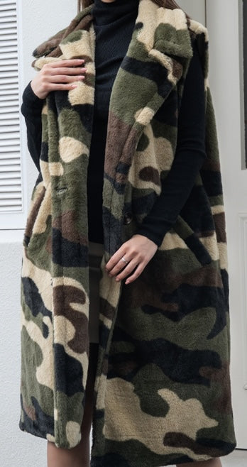 Fashion Winter Long Coat #P6171 - Camo (PC)