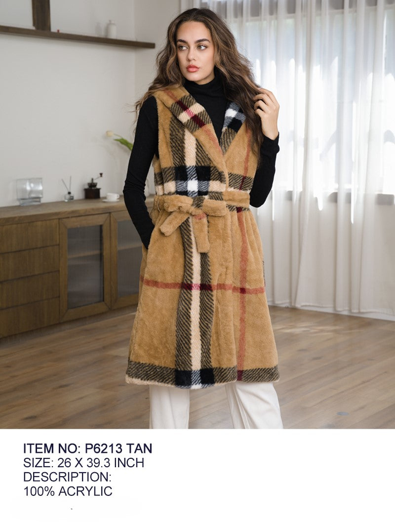 Fashion Winter Long Coat #P6213 Tan (PC)